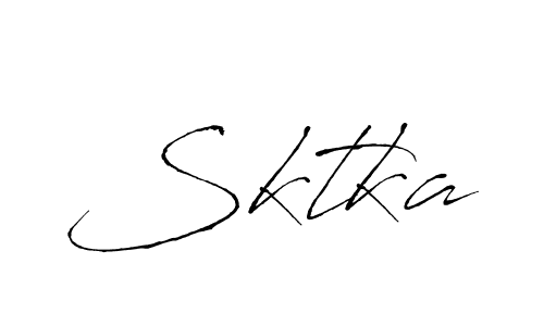 How to make Sktka signature? Antro_Vectra is a professional autograph style. Create handwritten signature for Sktka name. Sktka signature style 6 images and pictures png