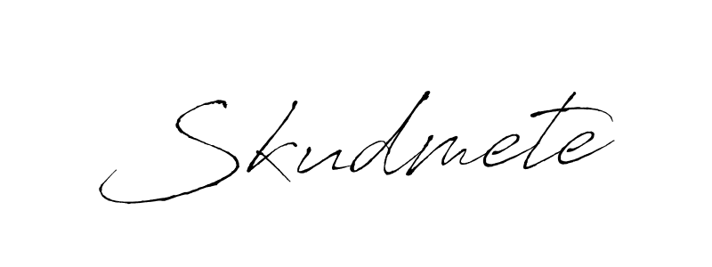 Create a beautiful signature design for name Skudmete. With this signature (Antro_Vectra) fonts, you can make a handwritten signature for free. Skudmete signature style 6 images and pictures png