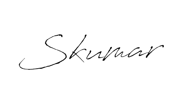 How to Draw Skumar signature style? Antro_Vectra is a latest design signature styles for name Skumar. Skumar signature style 6 images and pictures png