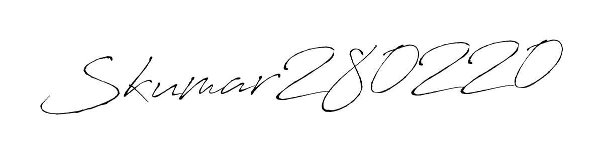 Create a beautiful signature design for name Skumar280220. With this signature (Antro_Vectra) fonts, you can make a handwritten signature for free. Skumar280220 signature style 6 images and pictures png