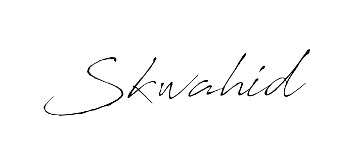 Create a beautiful signature design for name Skwahid. With this signature (Antro_Vectra) fonts, you can make a handwritten signature for free. Skwahid signature style 6 images and pictures png