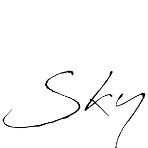 Also You can easily find your signature by using the search form. We will create Sky name handwritten signature images for you free of cost using Antro_Vectra sign style. Sky signature style 6 images and pictures png