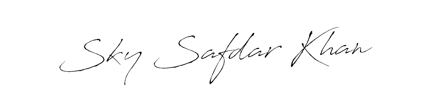 Make a beautiful signature design for name Sky Safdar Khan. Use this online signature maker to create a handwritten signature for free. Sky Safdar Khan signature style 6 images and pictures png