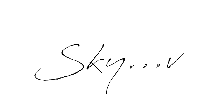 This is the best signature style for the Sky...v name. Also you like these signature font (Antro_Vectra). Mix name signature. Sky...v signature style 6 images and pictures png