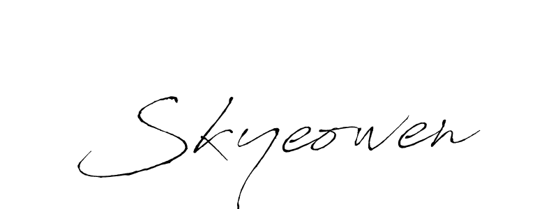 Design your own signature with our free online signature maker. With this signature software, you can create a handwritten (Antro_Vectra) signature for name Skyeowen. Skyeowen signature style 6 images and pictures png