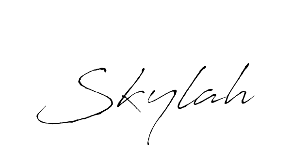It looks lik you need a new signature style for name Skylah. Design unique handwritten (Antro_Vectra) signature with our free signature maker in just a few clicks. Skylah signature style 6 images and pictures png
