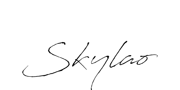 The best way (Antro_Vectra) to make a short signature is to pick only two or three words in your name. The name Skylao include a total of six letters. For converting this name. Skylao signature style 6 images and pictures png