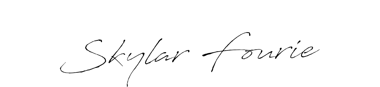 How to make Skylar Fourie signature? Antro_Vectra is a professional autograph style. Create handwritten signature for Skylar Fourie name. Skylar Fourie signature style 6 images and pictures png