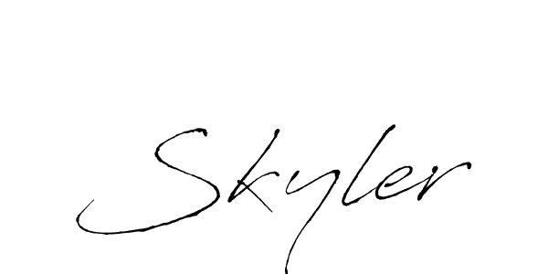 How to make Skyler name signature. Use Antro_Vectra style for creating short signs online. This is the latest handwritten sign. Skyler signature style 6 images and pictures png