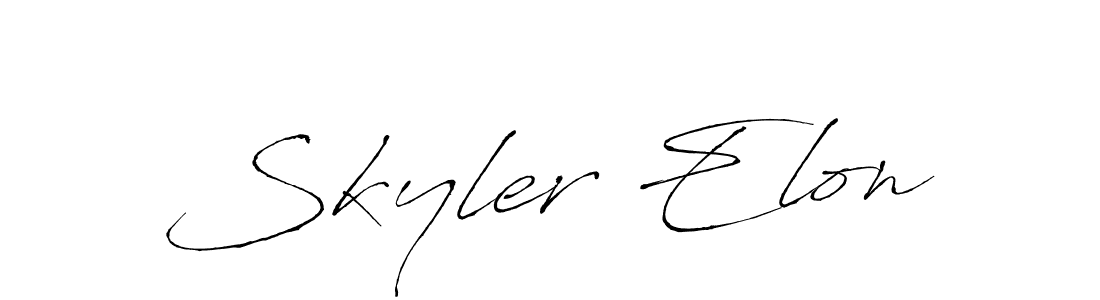 Antro_Vectra is a professional signature style that is perfect for those who want to add a touch of class to their signature. It is also a great choice for those who want to make their signature more unique. Get Skyler Elon name to fancy signature for free. Skyler Elon signature style 6 images and pictures png