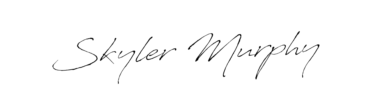 Skyler Murphy stylish signature style. Best Handwritten Sign (Antro_Vectra) for my name. Handwritten Signature Collection Ideas for my name Skyler Murphy. Skyler Murphy signature style 6 images and pictures png