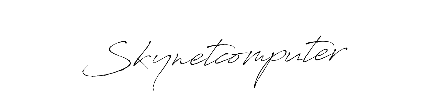 It looks lik you need a new signature style for name Skynetcomputer. Design unique handwritten (Antro_Vectra) signature with our free signature maker in just a few clicks. Skynetcomputer signature style 6 images and pictures png