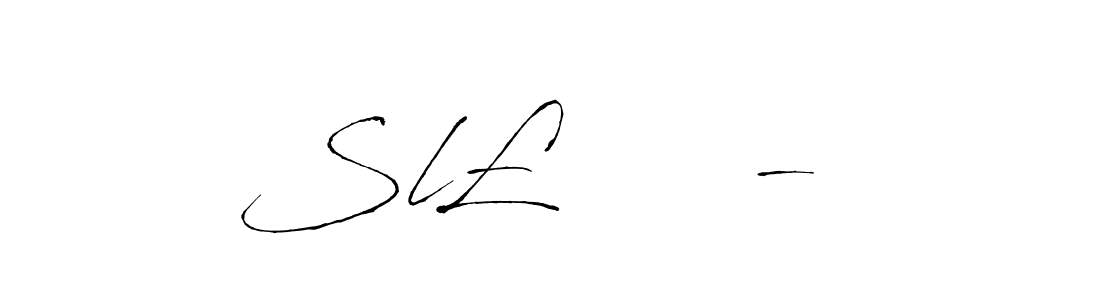 Similarly Antro_Vectra is the best handwritten signature design. Signature creator online .You can use it as an online autograph creator for name Sl£     - . Sl£     -  signature style 6 images and pictures png