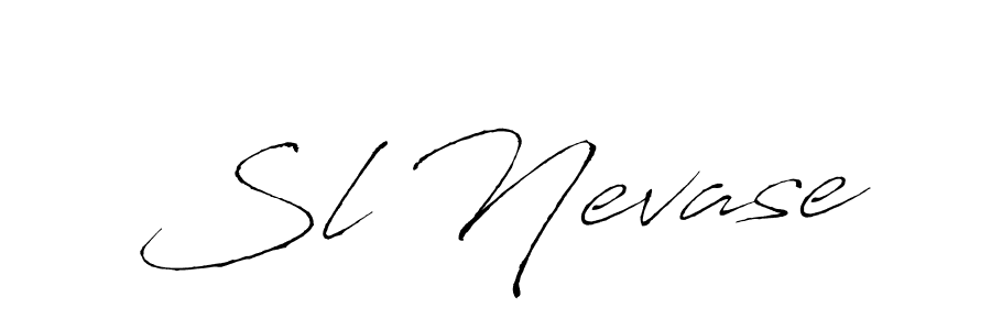 Use a signature maker to create a handwritten signature online. With this signature software, you can design (Antro_Vectra) your own signature for name Sl Nevase. Sl Nevase signature style 6 images and pictures png