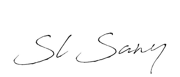 You can use this online signature creator to create a handwritten signature for the name Sl Sany. This is the best online autograph maker. Sl Sany signature style 6 images and pictures png