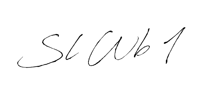 Sl Wb 1 stylish signature style. Best Handwritten Sign (Antro_Vectra) for my name. Handwritten Signature Collection Ideas for my name Sl Wb 1. Sl Wb 1 signature style 6 images and pictures png