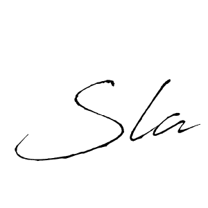 if you are searching for the best signature style for your name Sla. so please give up your signature search. here we have designed multiple signature styles  using Antro_Vectra. Sla signature style 6 images and pictures png
