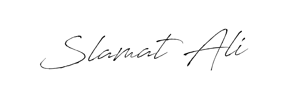 Slamat Ali stylish signature style. Best Handwritten Sign (Antro_Vectra) for my name. Handwritten Signature Collection Ideas for my name Slamat Ali. Slamat Ali signature style 6 images and pictures png