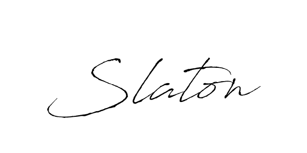 Once you've used our free online signature maker to create your best signature Antro_Vectra style, it's time to enjoy all of the benefits that Slaton name signing documents. Slaton signature style 6 images and pictures png