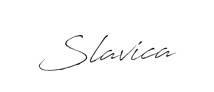 You should practise on your own different ways (Antro_Vectra) to write your name (Slavica) in signature. don't let someone else do it for you. Slavica signature style 6 images and pictures png