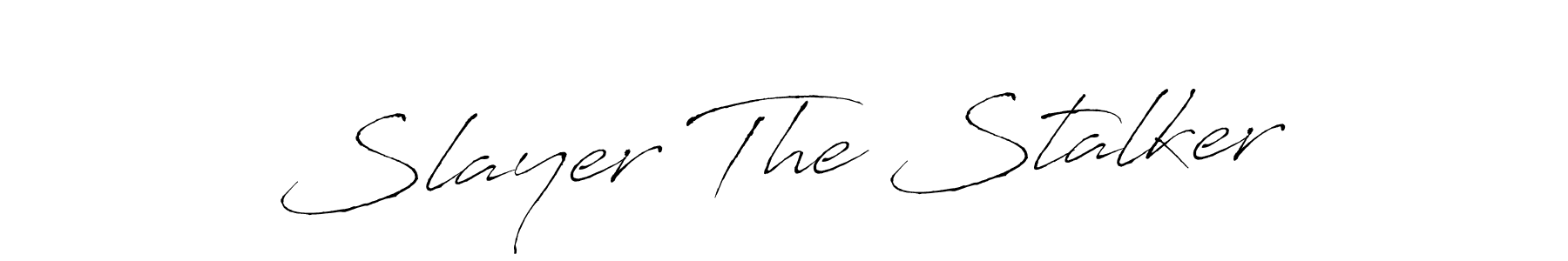 You can use this online signature creator to create a handwritten signature for the name Slayer The Stalker. This is the best online autograph maker. Slayer The Stalker signature style 6 images and pictures png