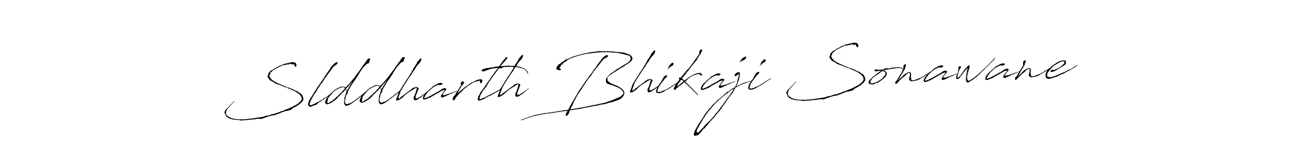 Make a beautiful signature design for name Slddharth Bhikaji Sonawane. With this signature (Antro_Vectra) style, you can create a handwritten signature for free. Slddharth Bhikaji Sonawane signature style 6 images and pictures png