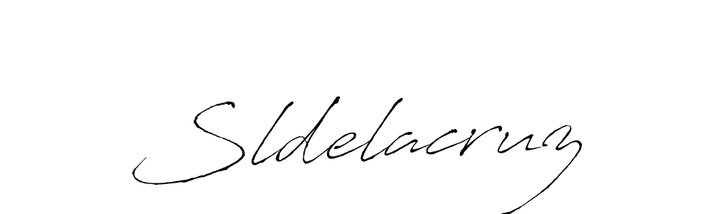 Design your own signature with our free online signature maker. With this signature software, you can create a handwritten (Antro_Vectra) signature for name Sldelacruz. Sldelacruz signature style 6 images and pictures png