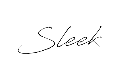 Design your own signature with our free online signature maker. With this signature software, you can create a handwritten (Antro_Vectra) signature for name Sleek. Sleek signature style 6 images and pictures png