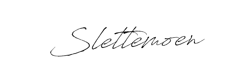 How to make Slettemoen signature? Antro_Vectra is a professional autograph style. Create handwritten signature for Slettemoen name. Slettemoen signature style 6 images and pictures png