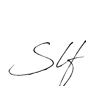 How to make Slf signature? Antro_Vectra is a professional autograph style. Create handwritten signature for Slf name. Slf signature style 6 images and pictures png