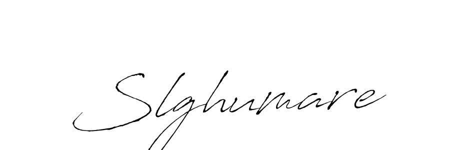 Use a signature maker to create a handwritten signature online. With this signature software, you can design (Antro_Vectra) your own signature for name Slghumare. Slghumare signature style 6 images and pictures png