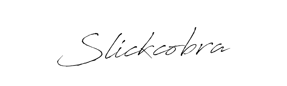 Slickcobra stylish signature style. Best Handwritten Sign (Antro_Vectra) for my name. Handwritten Signature Collection Ideas for my name Slickcobra. Slickcobra signature style 6 images and pictures png
