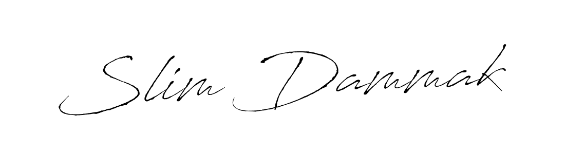 How to make Slim Dammak name signature. Use Antro_Vectra style for creating short signs online. This is the latest handwritten sign. Slim Dammak signature style 6 images and pictures png