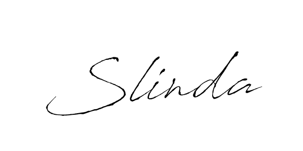 Slinda stylish signature style. Best Handwritten Sign (Antro_Vectra) for my name. Handwritten Signature Collection Ideas for my name Slinda. Slinda signature style 6 images and pictures png