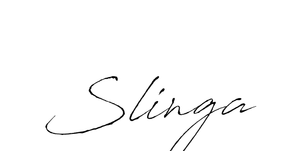 Also we have Slinga name is the best signature style. Create professional handwritten signature collection using Antro_Vectra autograph style. Slinga signature style 6 images and pictures png
