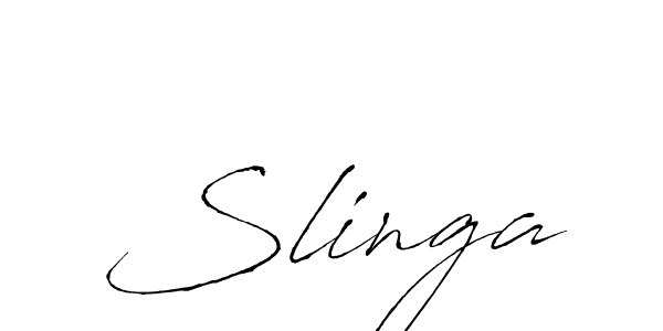 Also we have Slinga name is the best signature style. Create professional handwritten signature collection using Antro_Vectra autograph style. Slinga signature style 6 images and pictures png