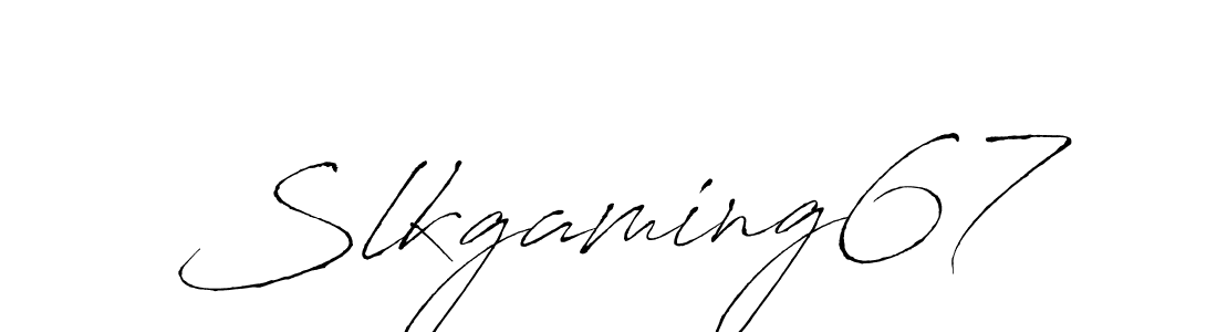 Also we have Slkgaming67 name is the best signature style. Create professional handwritten signature collection using Antro_Vectra autograph style. Slkgaming67 signature style 6 images and pictures png