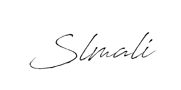 Create a beautiful signature design for name Slmali. With this signature (Antro_Vectra) fonts, you can make a handwritten signature for free. Slmali signature style 6 images and pictures png