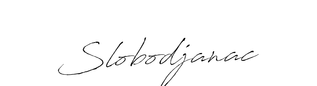 Slobodjanac stylish signature style. Best Handwritten Sign (Antro_Vectra) for my name. Handwritten Signature Collection Ideas for my name Slobodjanac. Slobodjanac signature style 6 images and pictures png