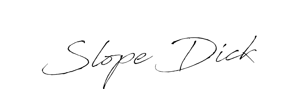 How to make Slope Dick signature? Antro_Vectra is a professional autograph style. Create handwritten signature for Slope Dick name. Slope Dick signature style 6 images and pictures png