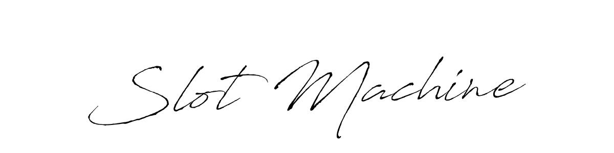 Slot Machine stylish signature style. Best Handwritten Sign (Antro_Vectra) for my name. Handwritten Signature Collection Ideas for my name Slot Machine. Slot Machine signature style 6 images and pictures png