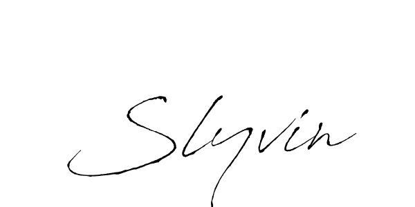 Antro_Vectra is a professional signature style that is perfect for those who want to add a touch of class to their signature. It is also a great choice for those who want to make their signature more unique. Get Slyvin name to fancy signature for free. Slyvin signature style 6 images and pictures png