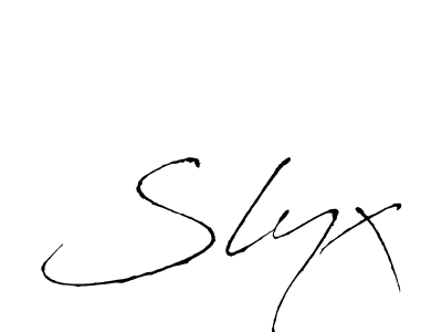 Make a beautiful signature design for name Slyx. Use this online signature maker to create a handwritten signature for free. Slyx signature style 6 images and pictures png