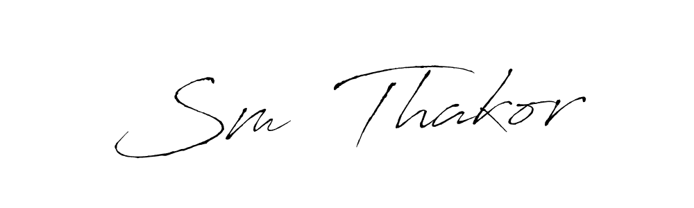Sm  Thakor stylish signature style. Best Handwritten Sign (Antro_Vectra) for my name. Handwritten Signature Collection Ideas for my name Sm  Thakor. Sm  Thakor signature style 6 images and pictures png