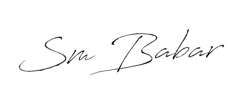 It looks lik you need a new signature style for name Sm Babar. Design unique handwritten (Antro_Vectra) signature with our free signature maker in just a few clicks. Sm Babar signature style 6 images and pictures png