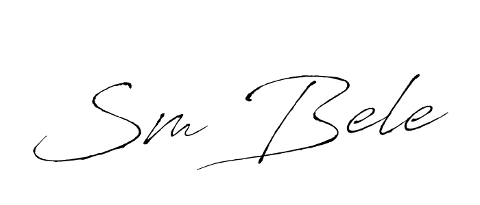 How to make Sm Bele name signature. Use Antro_Vectra style for creating short signs online. This is the latest handwritten sign. Sm Bele signature style 6 images and pictures png