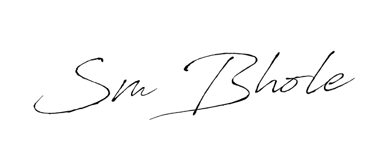 The best way (Antro_Vectra) to make a short signature is to pick only two or three words in your name. The name Sm Bhole include a total of six letters. For converting this name. Sm Bhole signature style 6 images and pictures png