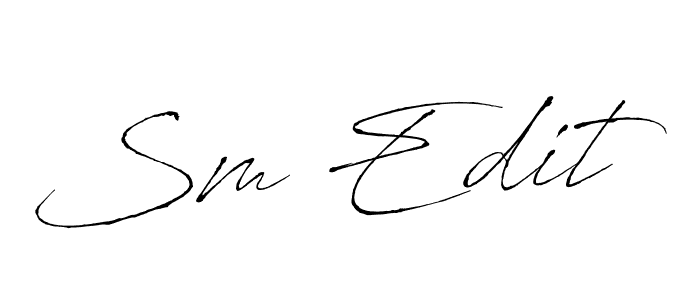 It looks lik you need a new signature style for name Sm Edit. Design unique handwritten (Antro_Vectra) signature with our free signature maker in just a few clicks. Sm Edit signature style 6 images and pictures png