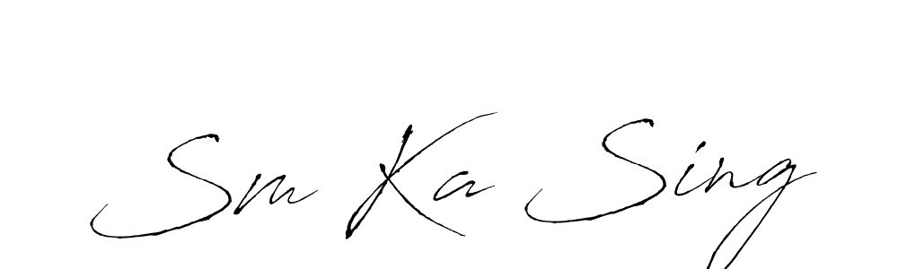 Also You can easily find your signature by using the search form. We will create Sm Ka Sing name handwritten signature images for you free of cost using Antro_Vectra sign style. Sm Ka Sing signature style 6 images and pictures png