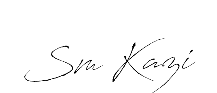 How to make Sm Kazi name signature. Use Antro_Vectra style for creating short signs online. This is the latest handwritten sign. Sm Kazi signature style 6 images and pictures png